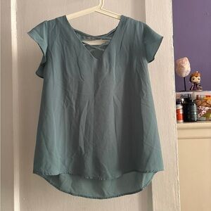 Elegant Blue Women's Top